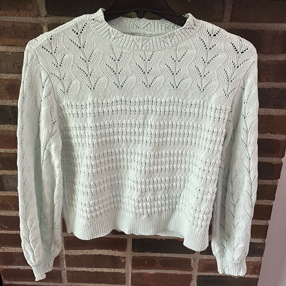 Women’s Lauren Conrad Sweater, Mint Green, Size Medium